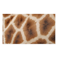 Reticulated Giraffe Pattern Wild Animal Print Gift Business Card Templates