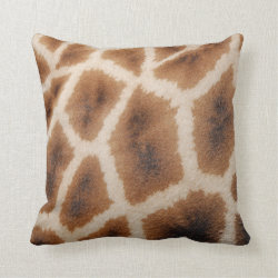 Reticulated Giraffe Pattern Wild Animal Print Gift Pillow