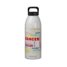 Retinoblastoma Awareness Collage Reusable Water Bottles