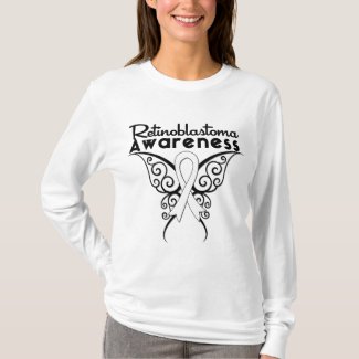 Retinoblastoma Awareness Tribal Butterfly shirt