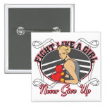 Retinoblastoma Cancer Fight Like A Girl Boxer buttons