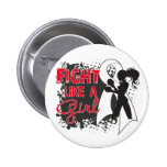 Retinoblastoma Cancer Fight Like A Girl Grunge buttons