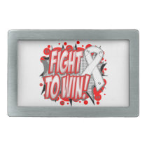 Retinoblastoma Cancer Fight To Win Rectangular Belt Buckles