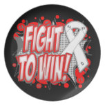 Retinoblastoma Cancer Fight To Win Party Plate