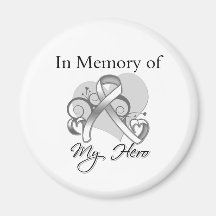 Retinoblastoma Cancer In Memory of My Hero Refrigerator Magnets