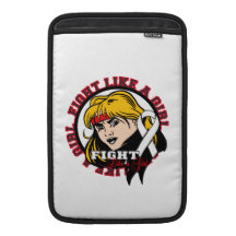 Retinoblastoma Fight Like A Girl Attitude MacBook Air Sleeves
