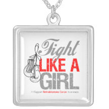 Retinoblastoma -  Fight Like a Girl Boxing Gloves Jewelry