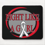 Retinoblastoma Fight Like A Girl Circular mousepads