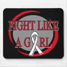 Retinoblastoma Fight Like A Girl Circular Mousepads