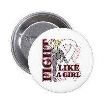 Retinoblastoma Fight Like A Girl Kickin Butt Pinback Button