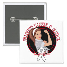 Retinoblastoma Fight Like A Girl Modern Rosie Pin