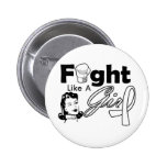 Retinoblastoma Fight Like A Girl - Retro Girl buttons