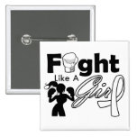 Retinoblastoma Fight Like A Girl Silhouette buttons