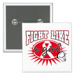Retinoblastoma Fight Like A Girl Sporty Callout buttons