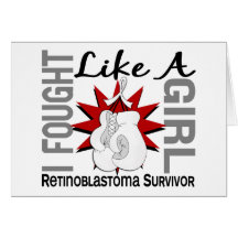 Retinoblastoma Fought Like A Girl 8 Greeting Cards