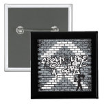 Retinoblastoma Graffiti Wall Fight Like A Girl buttons