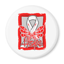 Retinoblastoma Hope Butterfly Portrait Magnets