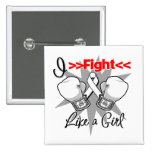 Retinoblastoma I Fight Like a Girl With Gloves buttons