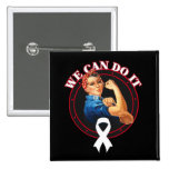 Retinoblastoma - Rosie The Riveter - We Can Do It buttons
