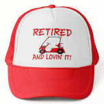 Retired And Lovin' It Mesh Hat