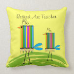 Retired Art Teacher Pillow II pillows