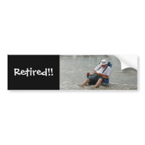 Retired!! bumper stickers by cindylu5 Retired!! bumper stickers