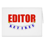 RETIRED EDITOR GREETING CARD
