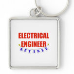 RETIRED ELECTRICAL ENGINEER KEYCHAINS