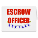 RETIRED ESCROW OFFICER CARDS