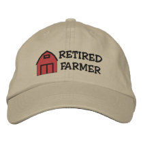 Retired Farmer Embroidered Hat embroidered hats by retirementgifts Retired Farmer Embroidered Hat embroidered hats
