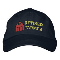 Retired Farmer Embroidered Hat embroidered hats by retirementgifts Retired Farmer Embroidered Hat embroidered hats