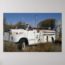 Retired Fire Truck Posters