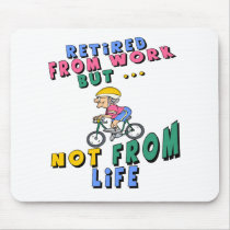 Retired From Work (2) mousepads