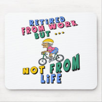 Retired From Work (4) mousepads
