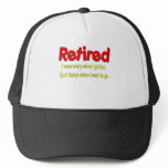 Retired Funny Saying hats