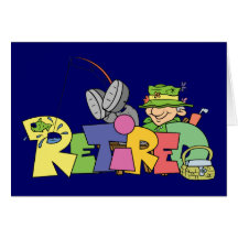 Retired Gone Fishing Card