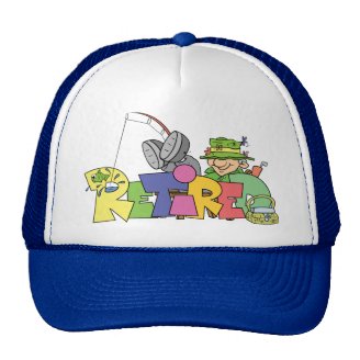 Retired Gone Fishing Mesh Hat