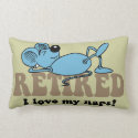 Retired I love my naps throwpillow