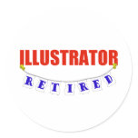 RETIRED ILLUSTRATOR stickers