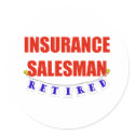 RETIRED INSURANCE SALESMAN stickers