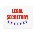 RETIRED LEGAL SECRETARY postcards