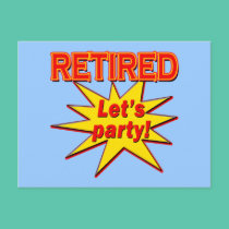 RETIRED - LET'S PARTY Tshirts and gifts postcards