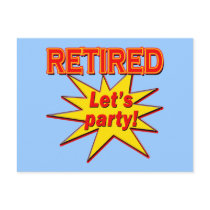 RETIRED - LET'S PARTY Tshirts and gifts Post Card