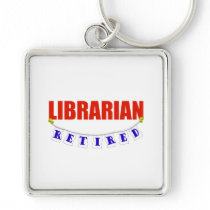 RETIRED LIBRARIAN KEY CHAIN
