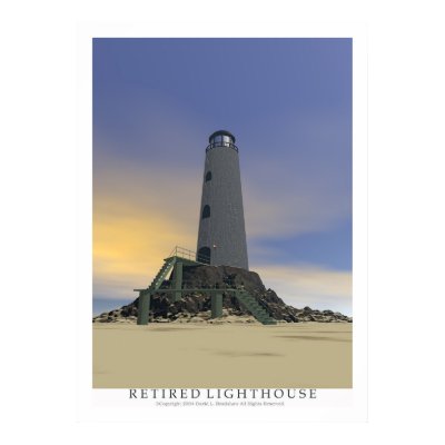 Retired Light House Posters by DavidBradshaw