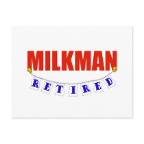 RETIRED MILKMAN postcards by NotWorking RETIRED MILKMAN postcards