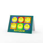 "RETIRED" Multi Smileys Design cards