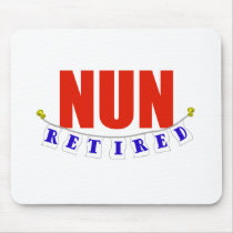 RETIRED NUN mousepads by NotWorking RETIRED NUN mousepads