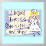 Retired Nurse Angel Canvas Art Posters