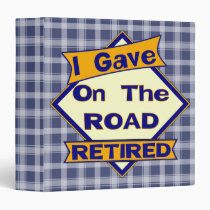 Retired Off The Road Avery Binder binders